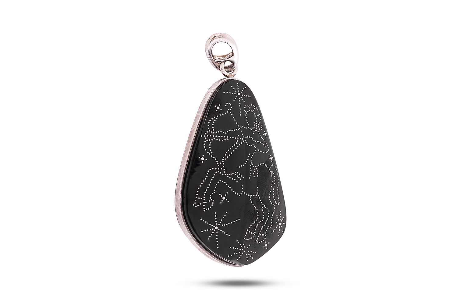 Pendant made of jet "Sagittarius"