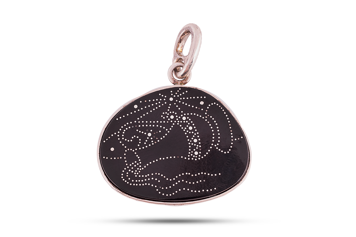 Pendant made of jet "Aquarius"