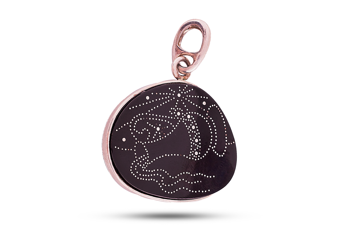 Pendant made of jet "Aquarius"